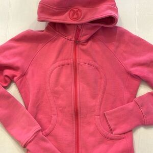 Lululemon Scuba Full-Zip Hoodie Size 8 pink in excellent condition